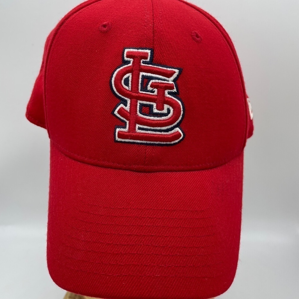 St Louis Cardinals red baseball cap hat, sz S‎ M stretch, New Era, GUC